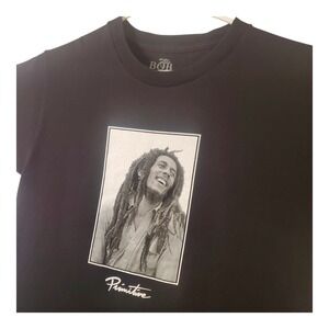 Primitive Bob Marley Uprising Tour T-Shirt Mens Small Black Reggae Music Graphic